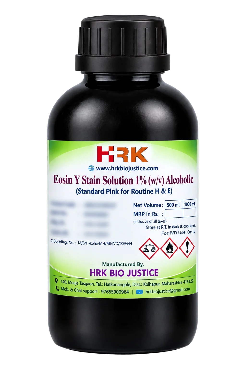 Eosin Y-Stain Solution 1%(w/v) Alcoholic